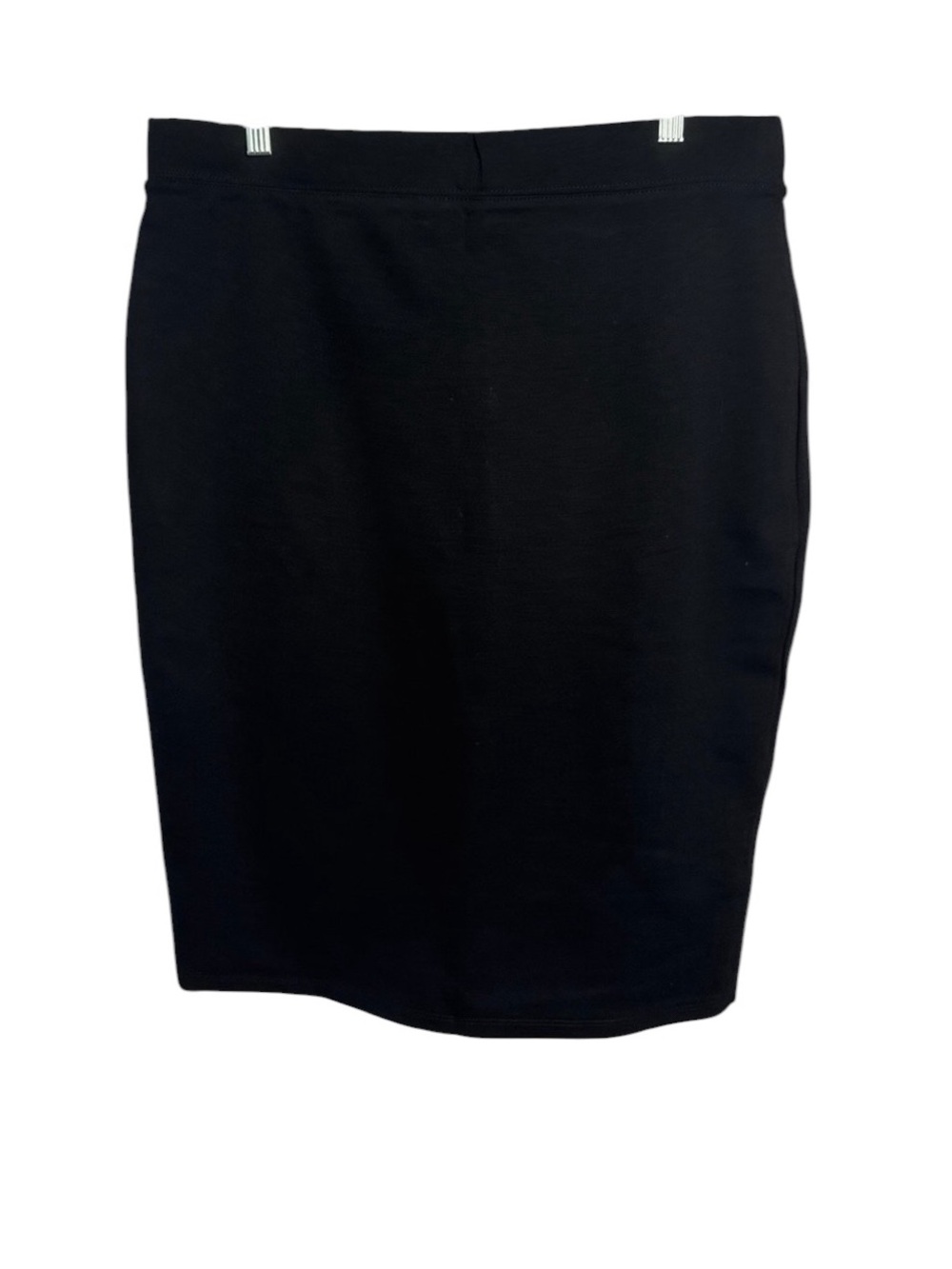 Iris minimalist designer ponte knit black pencil skirt size 2X ladies plus emo